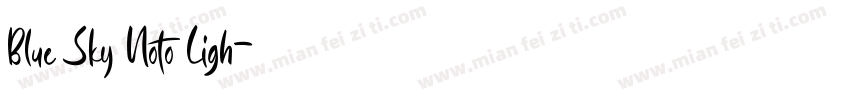 Blue Sky Noto Ligh字体转换